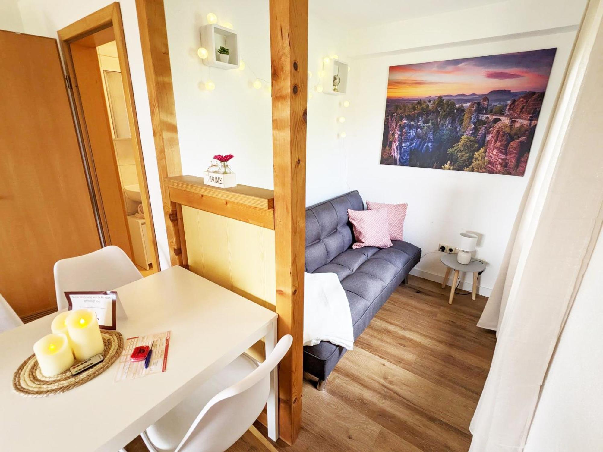 S2 - Urlaubsmagie - Am Wanderweg Mit Terrasse Apartment Sebnitz Bagian luar foto